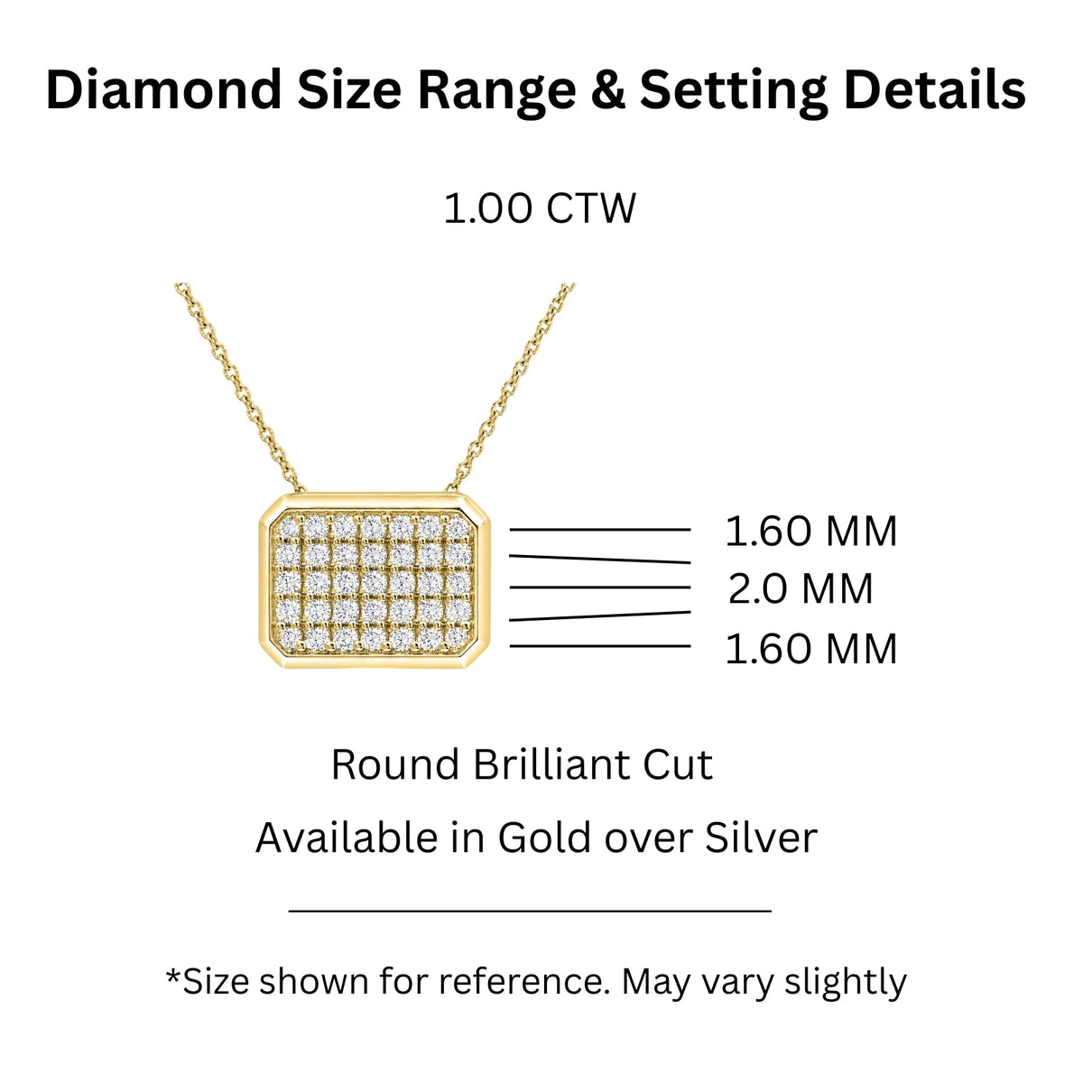 2 ct. T.W. Lab-Grown Diamond Round Cluster Pendant Necklace in Sterling Silver or 14K Gold over Silver
