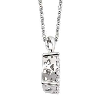 1 ct. T.W. Lab-Grown Diamond Round Cluster Pendant Necklace in Sterling Silver or 14K Gold over Silver