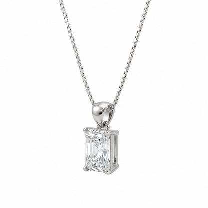 Lab-Grown Diamond Solitaire Pendant Necklace in 14K White Gold or 14K Yellow Gold