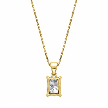 Lab-Grown Diamond Solitaire Pendant Necklace in 14K White Gold or 14K Yellow Gold
