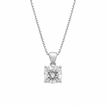 Lab-Grown Diamond Solitaire Pendant Necklace in 14K White Gold or 14K Yellow Gold
