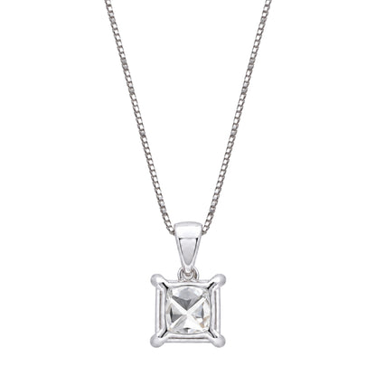 Lab-Grown Diamond Solitaire Pendant Necklace in 14K White Gold or 14K Yellow Gold