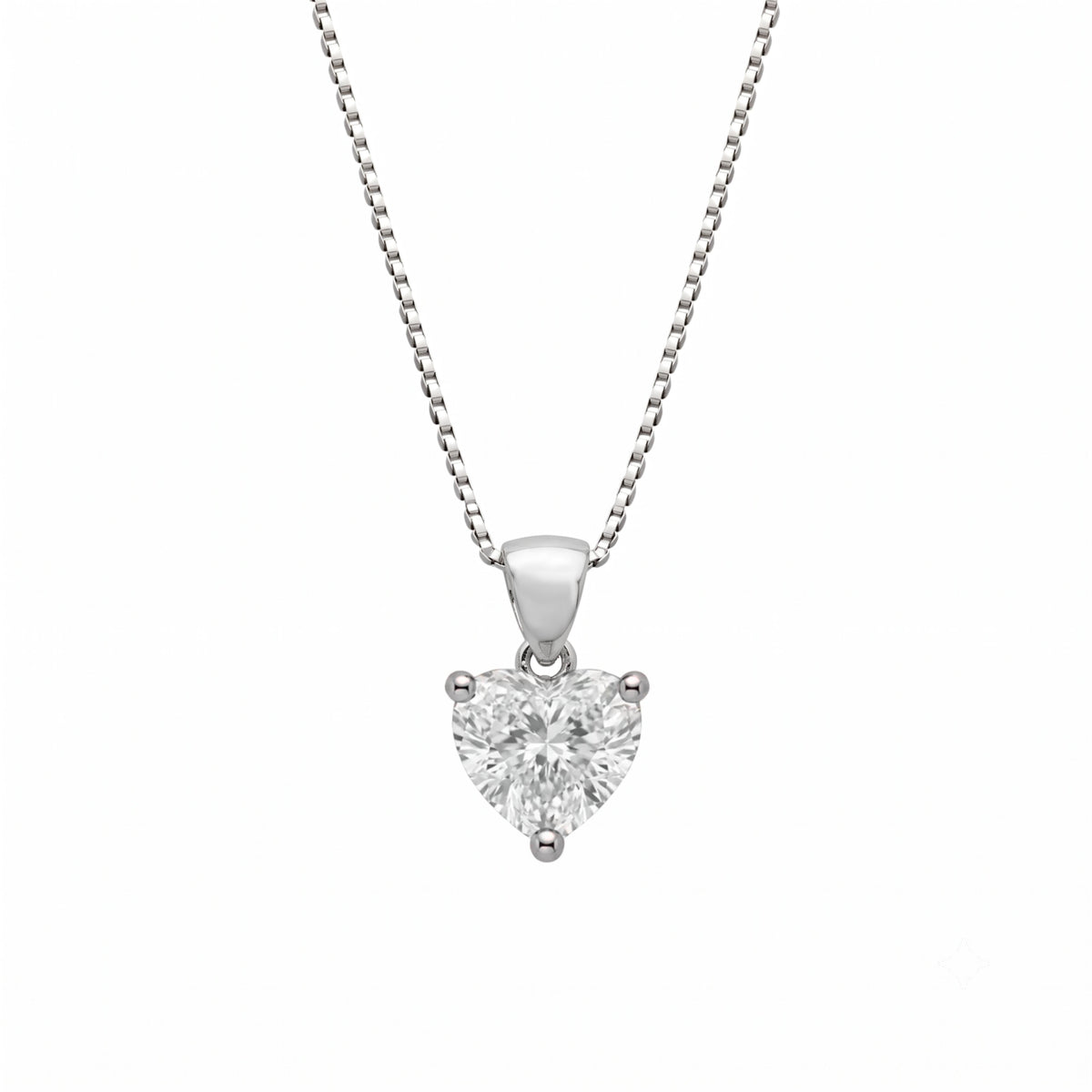 Lab-Grown Diamond Solitaire Pendant Necklace in 14K White Gold or 14K Yellow Gold