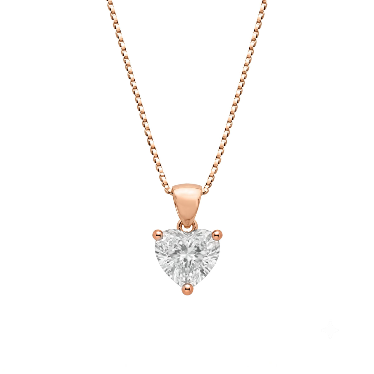Lab-Grown Diamond Solitaire Pendant Necklace in 14K White Gold or 14K Yellow Gold
