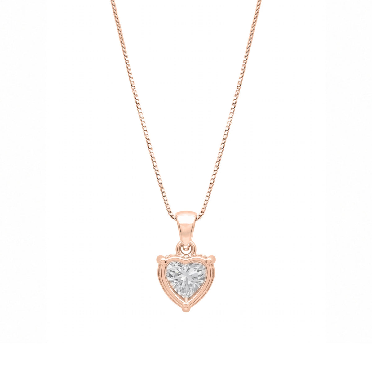 Lab-Grown Diamond Solitaire Pendant Necklace in 14K White Gold or 14K Yellow Gold