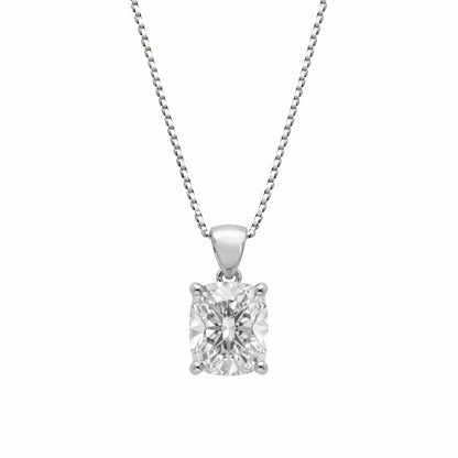 Lab-Grown Diamond Solitaire Pendant Necklace in 14K White Gold or 14K Yellow Gold