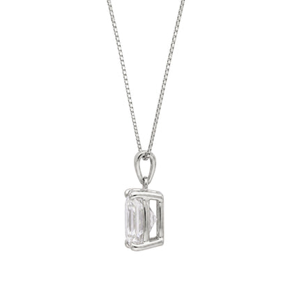 Lab-Grown Diamond Solitaire Pendant Necklace in 14K White Gold or 14K Yellow Gold