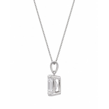 Lab-Grown Diamond Solitaire Pendant Necklace in 14K White Gold or 14K Yellow Gold