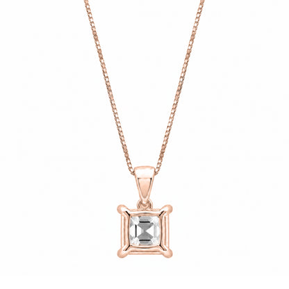 Lab-Grown Diamond Solitaire Pendant Necklace in 14K White Gold or 14K Yellow Gold