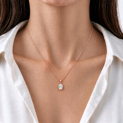 Lab-Grown Diamond Solitaire Pendant Necklace in 14K White Gold or 14K Yellow Gold