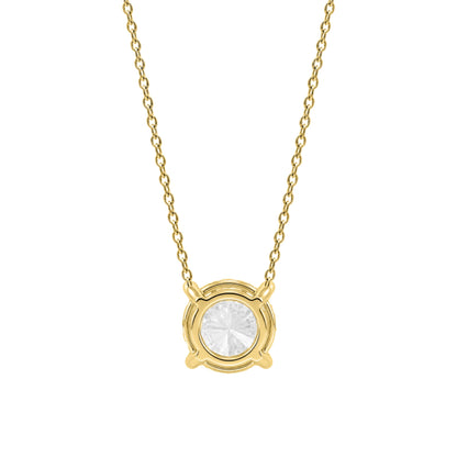 Lab-Grown Diamond Solitaire Pendant Necklace in 14K White Gold or 14K Yellow Gold