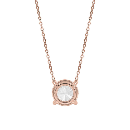 Lab-Grown Diamond Solitaire Pendant Necklace in 14K White Gold or 14K Yellow Gold