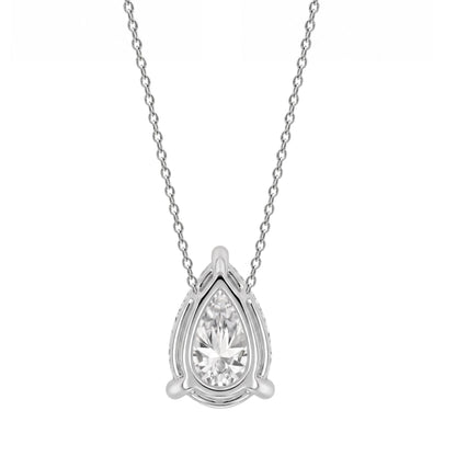 Lab-Grown Diamond Solitaire Pendant Necklace in 14K White Gold or 14K Yellow Gold