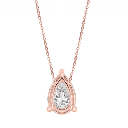 Lab-Grown Diamond Solitaire Pendant Necklace in 14K White Gold or 14K Yellow Gold