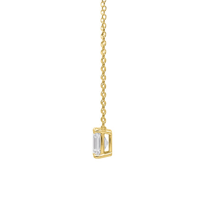 Lab-Grown Diamond Solitaire Pendant Necklace in 14K White Gold or 14K Yellow Gold