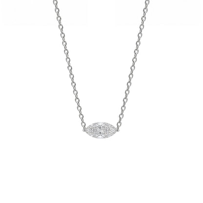 Lab-Grown Diamond Solitaire Pendant Necklace in 14K White Gold or 14K Yellow Gold