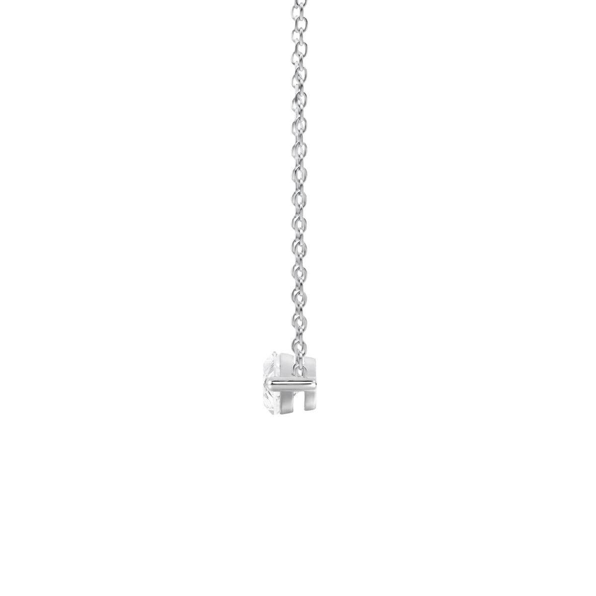 Lab-Grown Diamond Solitaire Pendant Necklace in 14K White Gold or 14K Yellow Gold