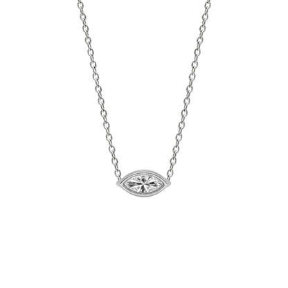 Lab-Grown Diamond Solitaire Pendant Necklace in 14K White Gold or 14K Yellow Gold
