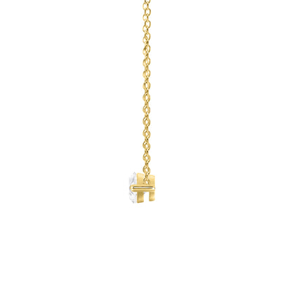 Lab-Grown Diamond Marquise Solitaire Pendant Necklace in 14K White Gold or 14K Yellow Gold