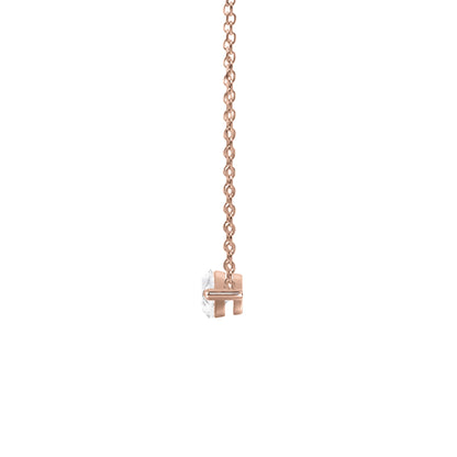 Lab-Grown Diamond Marquise Solitaire Pendant Necklace in 14K White Gold or 14K Yellow Gold