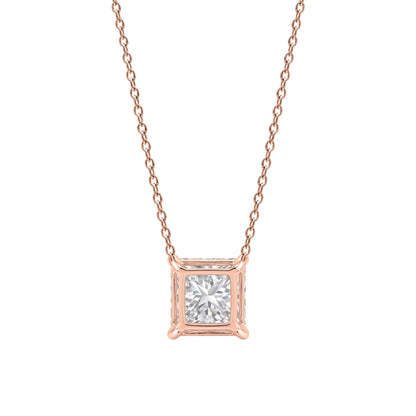 Lab-Grown Diamond Solitaire Pendant Necklace in 14K White Gold or 14K Yellow Gold