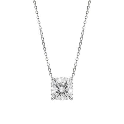 Lab-Grown Diamond Solitaire Pendant Necklace in 14K White Gold or 14K Yellow Gold