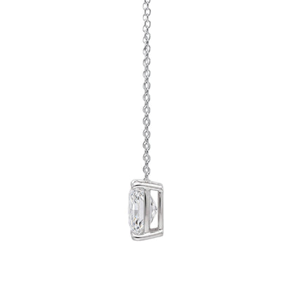 Lab-Grown Diamond Solitaire Pendant Necklace in 14K White Gold or 14K Yellow Gold