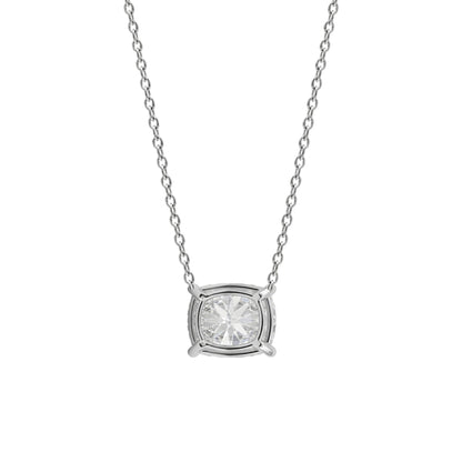 Lab-Grown Diamond Solitaire Pendant Necklace in 14K White Gold or 14K Yellow Gold