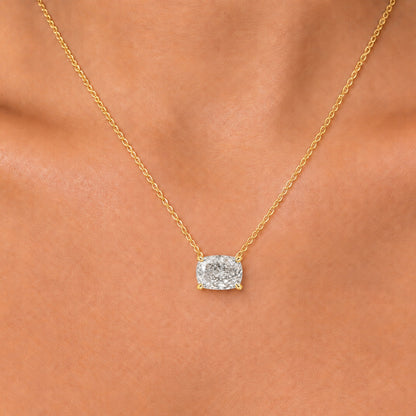 Lab-Grown Diamond Solitaire Pendant Necklace in 14K White Gold or 14K Yellow Gold