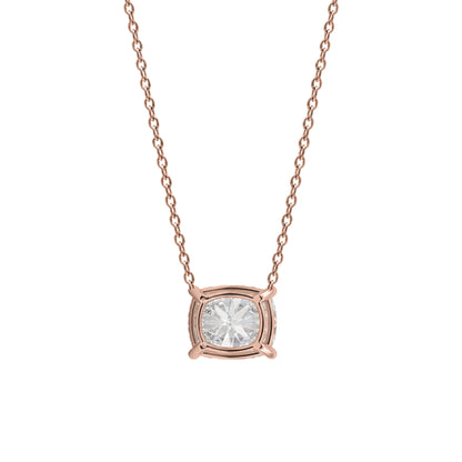 Lab-Grown Diamond Solitaire Pendant Necklace in 14K White Gold or 14K Yellow Gold
