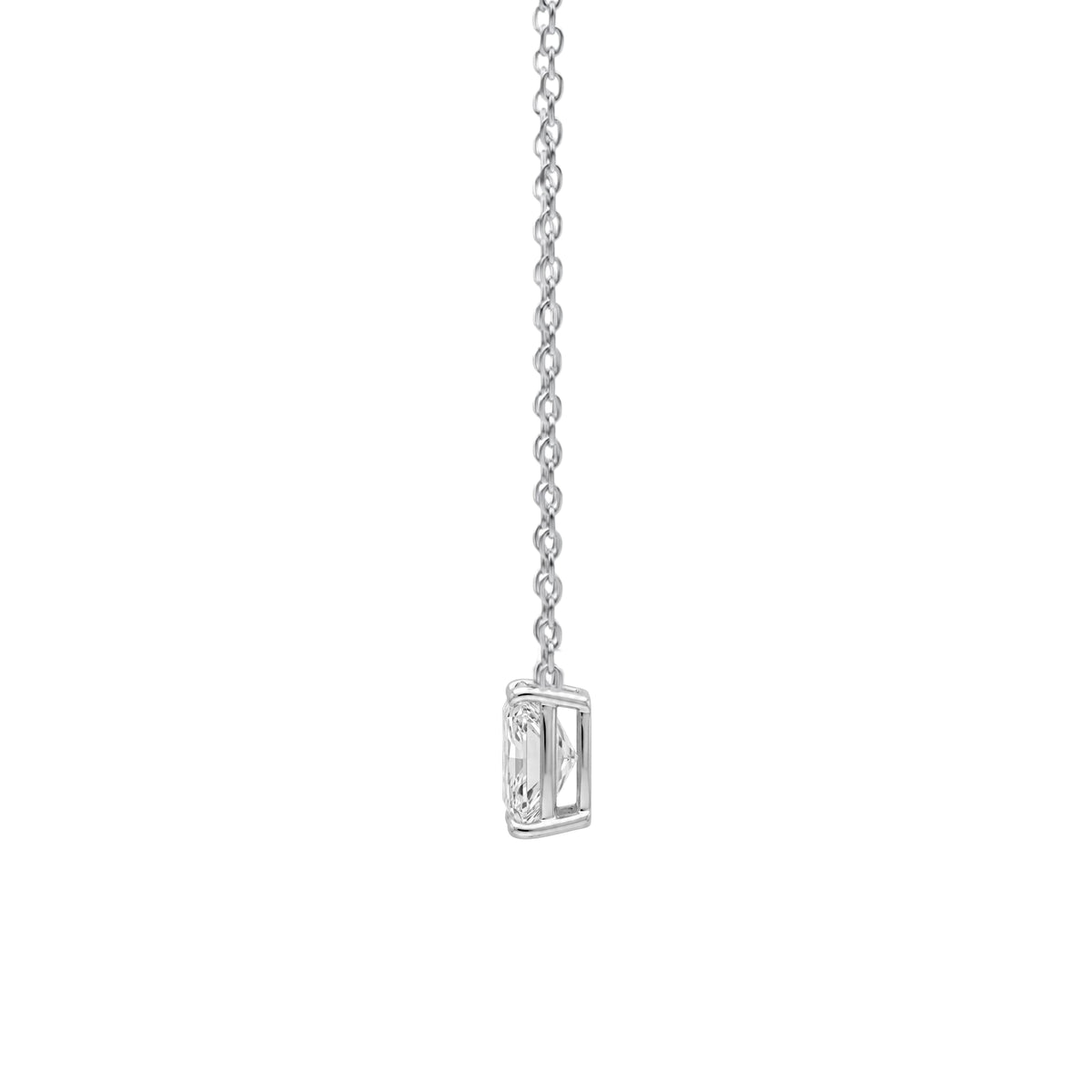 Lab-Grown Diamond Solitaire Pendant Necklace in 14K White Gold or 14K Yellow Gold