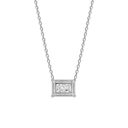 Lab-Grown Diamond Solitaire Pendant Necklace in 14K White Gold or 14K Yellow Gold