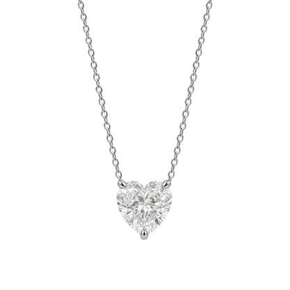 Lab-Grown Diamond Solitaire Pendant Necklace in 14K White Gold or 14K Yellow Gold