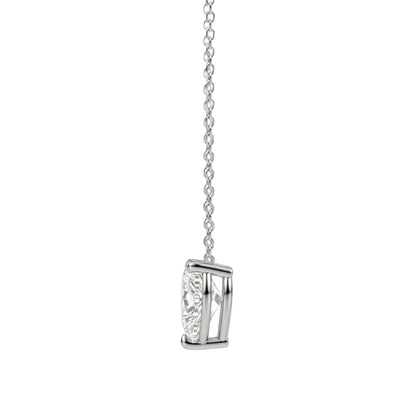Lab-Grown Diamond Solitaire Pendant Necklace in 14K White Gold or 14K Yellow Gold