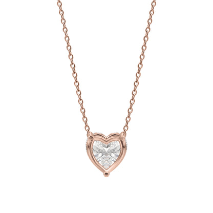 Lab-Grown Diamond Solitaire Pendant Necklace in 14K White Gold or 14K Yellow Gold