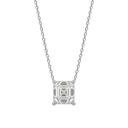Lab-Grown Diamond Solitaire Pendant Necklace in 14K White Gold or 14K Yellow Gold