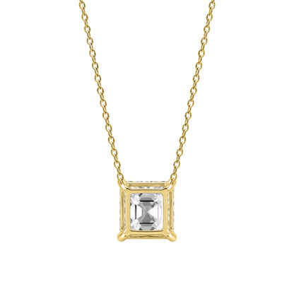 Lab-Grown Diamond Solitaire Pendant Necklace in 14K White Gold or 14K Yellow Gold