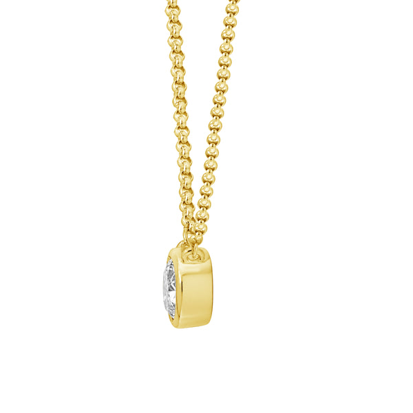 2.00 Carat T.W. Lab Grown Diamond Pendant (8R Rope chain) (Assorted colors)