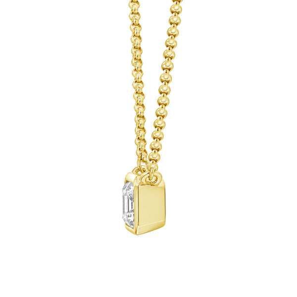 1.00 Carat T.W. Lab Grown Diamond Pendant (8R Rope chain) (Assorted colors)