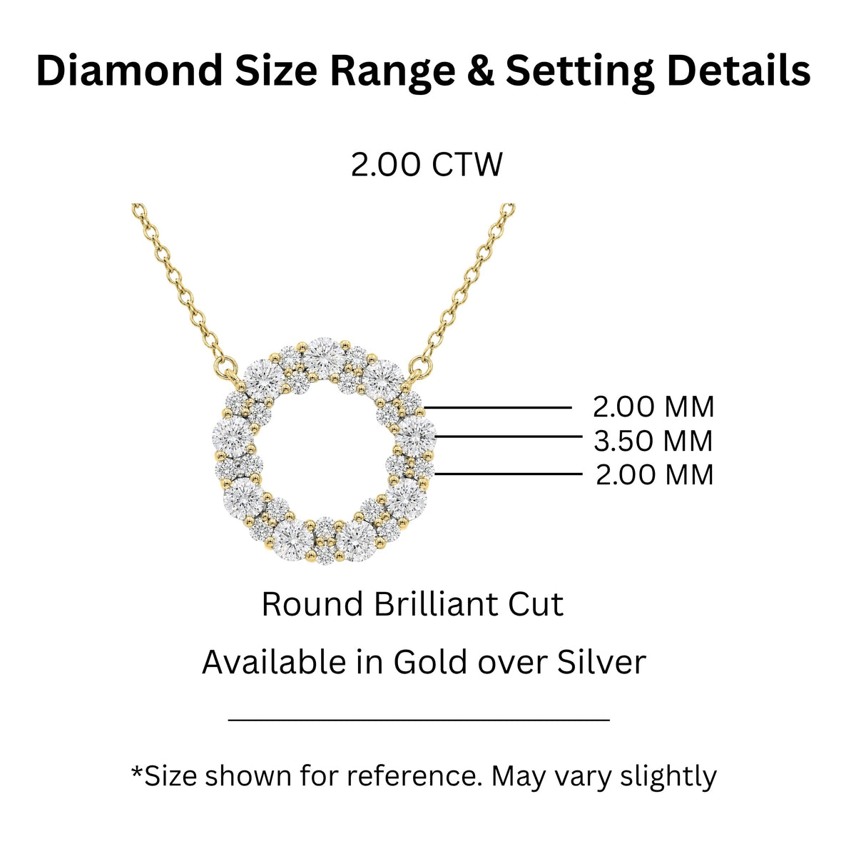 2 ct. T.W. Lab-Grown Diamond Round Pendant Necklace in Sterling Silver or 14K Gold over Silver