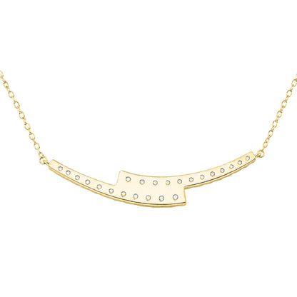 2 ct. T.W. Lab-Grown Diamond Round Smile Necklace in Sterling Silver or 14K Gold over Silver