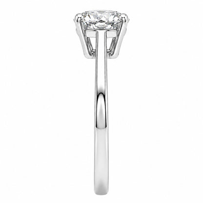 Lab-Grown Diamond Solitaire Engagement Ring in 14K White Gold or 14K Yellow Gold