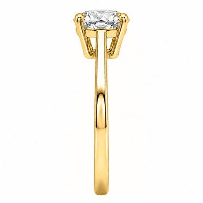 Lab-Grown Diamond Solitaire Engagement Ring in 14K White Gold or 14K Yellow Gold