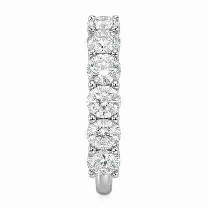Lab-Grown Diamond Round Seven-Stone Wedding Ring in 14K White Gold or 14K Yellow Gold