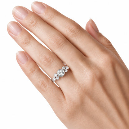 2 ct. T.W. Lab-Grown Diamond Round Seven-Stone Engagement Ring in 14K White Gold or 14K Yellow Gold