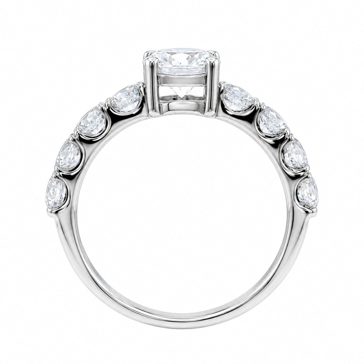 2 ct. T.W. Lab-Grown Diamond Round Engagement Ring in 14K White Gold or 14K Yellow Gold