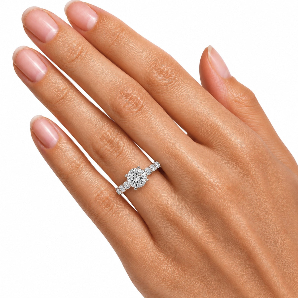 2 ct. T.W. Lab-Grown Diamond Round Engagement Ring in 14K White Gold or 14K Yellow Gold