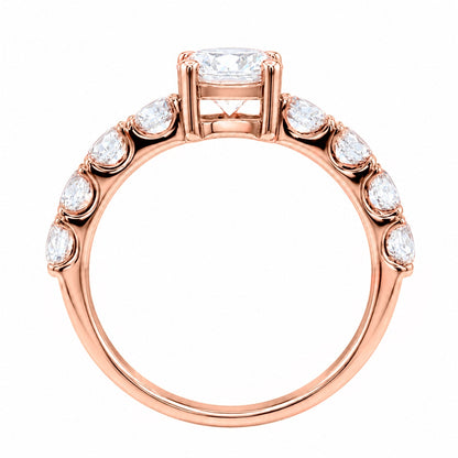 2 ct. T.W. Lab-Grown Diamond Round Engagement Ring in 14K White Gold or 14K Yellow Gold