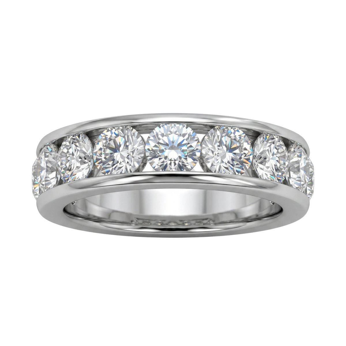 Lab-Grown Diamond Round Eleven-Stone Engagement Ring in 14K White Gold or 14K Yellow Gold