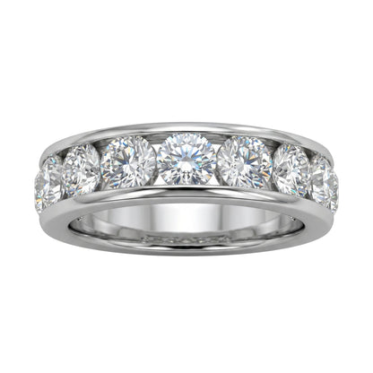 Lab-Grown Diamond Round Eleven-Stone Engagement Ring in 14K White Gold or 14K Yellow Gold